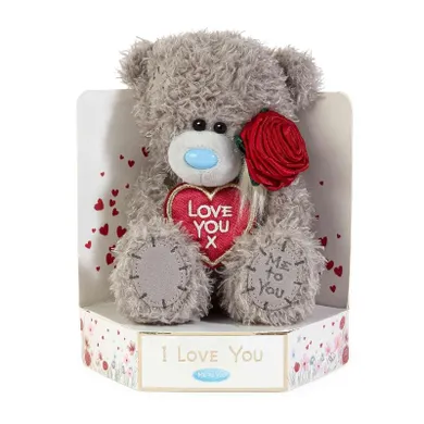 Carte Blanche, Me to You, maskotka z różą, Miś Tatty Teddy, Love You, 18 cm
