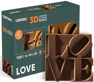 Cartonic, Love, puzzle 3D, kartonowe