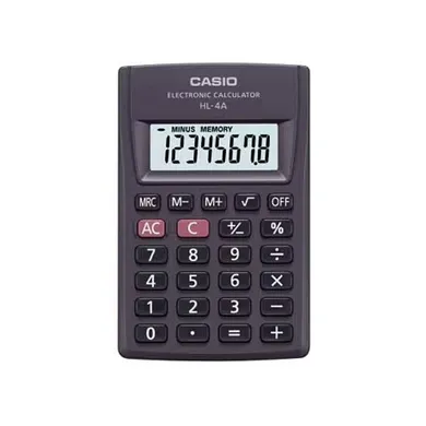 Casio, kalkulator kieszonkowy, czarny, 8 cyfrowy wyświetlacz