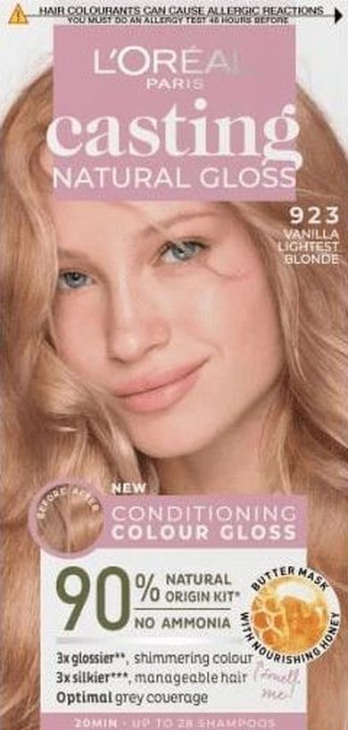 Casting, Natural Gloss, krem koloryzujący nr 923 vanilla lightest blonde