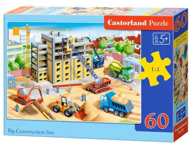 Castor, Big Construction Site, puzzle, 60 elementów