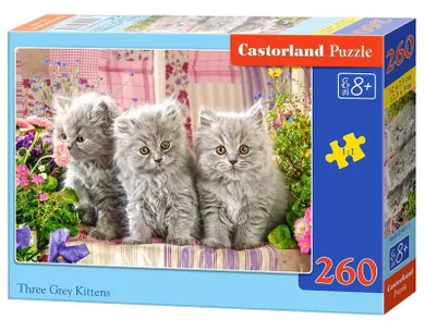 Castor, Three Grey Kittens, puzzle, 260 elementów