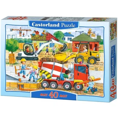 Castorland, Budowa, puzzle maxi, 40 elementów