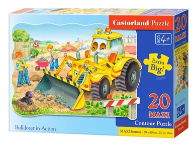 Castorland, Buldożer, puzzle maxi, 20 elementów