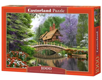 Castorland, Chata nad rzeką, puzzle, 1000 elementów