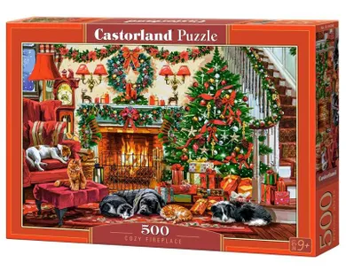 Castorland, Cozy Fireplace, puzzle, 500 elementów