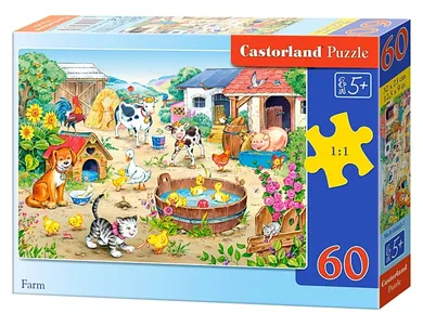 Castorland, Farma, puzzle, 60 elementów