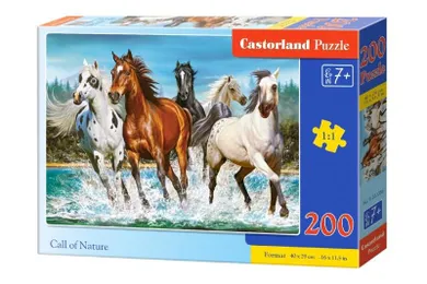 Castorland, Galopujące konie, puzzle, 200 elementów