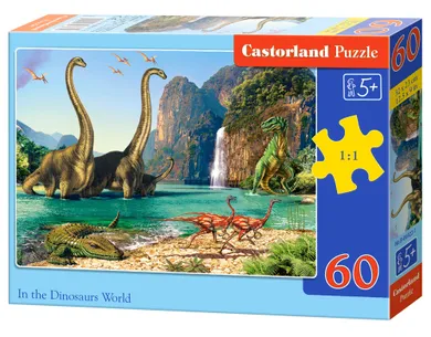 Castorland, In the Dinosaurs World, puzzle, 60 elementów