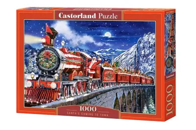 Castorland, Santa's Coming to Town, puzzle, 1000 elementów