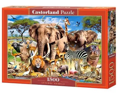 Castorland, Savanna Animals, puzzle, 1500 elementów