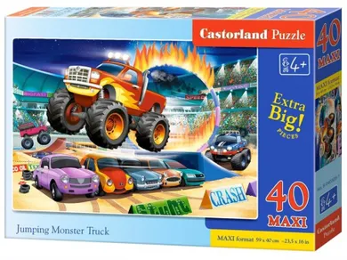 Castorland, Skaczący Monster truck, puzzle, 40 elementów