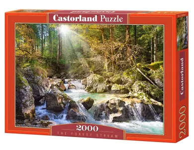 Castorland, Słoneczny potok leśny, puzzle, 2000 elementów