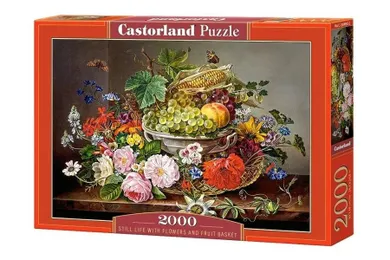 Castorland, Still Life with Flowers and Fruit, puzzle, 2000 elementów