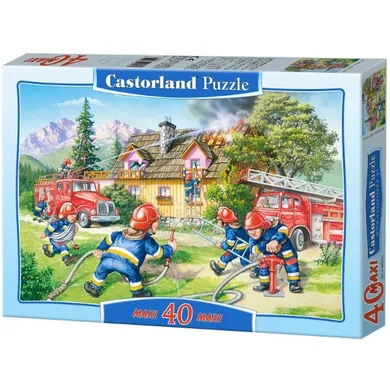 Castorland, Straż pożarna, puzzle maxi, 40 elementów