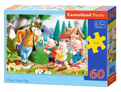 Castorland, Trzy świnki, puzzle, 60 elementów