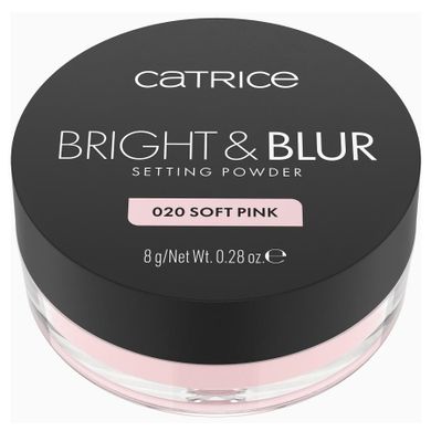 Catrice, Bright & Blur Setting Powder, puder utrwalający, 020 Soft Pink, 8g