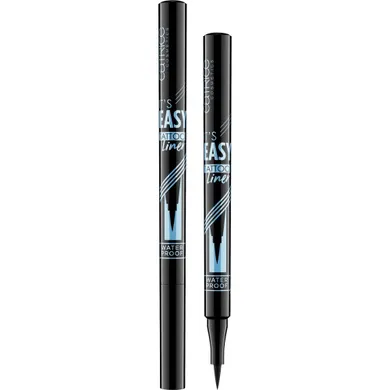 Catrice, It's Easy Tattoo Liner Waterproof, wodoodporny eyeliner w pisaku, 010 Black Lifeproof, 1 ml