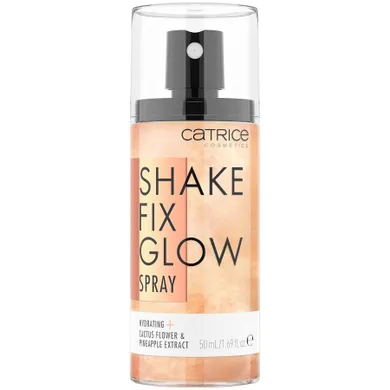 Catrice, Shake Fix Glow, rozświetlajacy spray utrwalający makijaż, 50 ml