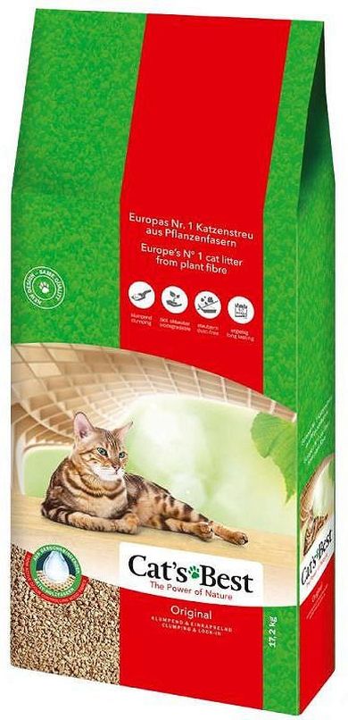 Cat's Best, Eco Plus, żwirek drewniany dla kota, 13 kg
