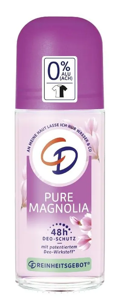 CD, roll-on dezodorant w kulce 48h, pure magnolia, 50 ml