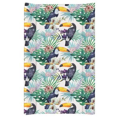 Ceba Baby, Flora&fauna, twardy przewijak na łóżeczko, tucán, 50-80 cm