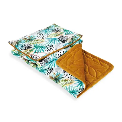 Ceba Baby, kocyk niemowlęcy z poduszką, pomarańczowy, 75-100 cm