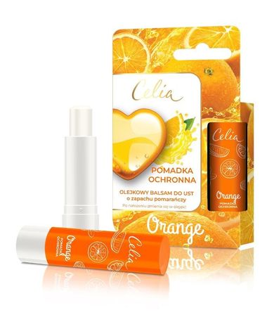 Celia, olejkowy balsam do ust, orange, 4g