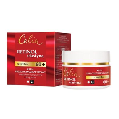Celia, Retinol Elastyna, krem przeciwzmarszczkowy 60+ na dzień i na noc, 50 ml