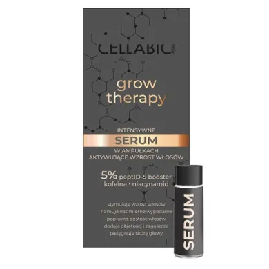 Cellabic, Tricho Grow Therapy Men, intensywne serum w ampułkach aktywujące wzrost włosów - dla mężczyzn, 315 ml