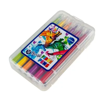 Centrum, flamastry, pędzelkowe, 12 kolorów