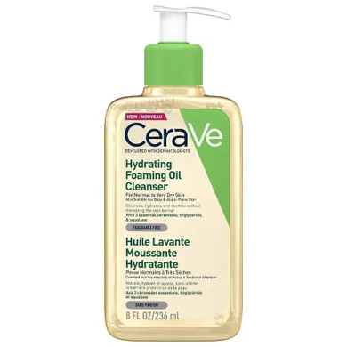CeraVe, nawilżający pieniący się olejek do mycia, 236 ml