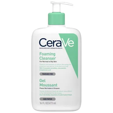CeraVe, oczyszczający żel do mycia dla skóry normalnej i tłustej, 473 ml