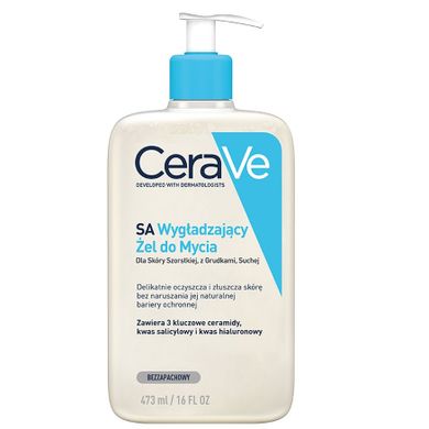 CeraVe, SA, wygładzający żel do mycia, 473 ml