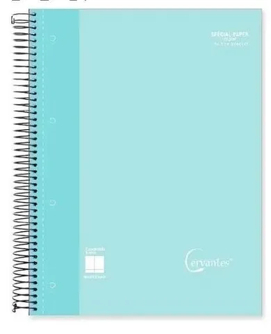 Cervantes, notatnik kołowy A4, 120 kartek, kratka,1 szt.