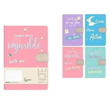 Cervantes, notes z zamknięciem na magnes, A6, 144 kartek, 1 szt.