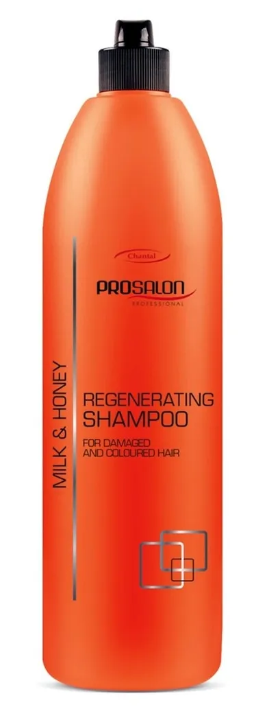 Chantal, Prosalon, Regenerating Shampoo For Damaged And Coloured Hair, szampon regenerujący do włosów, mleko i miód, 1000 g