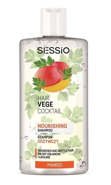 Chantal, Sessio, Hair Vege, Cocktail Nourishing Shampoo, szampon odżywczy do włosów osłabionych i ła mliwych Mango, 300 g