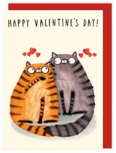 Charley Rabbit, karnet, walentynki, zakochane koty