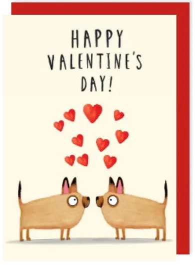 Charley Rabbit, karnet, walentynki, zakochane pieski