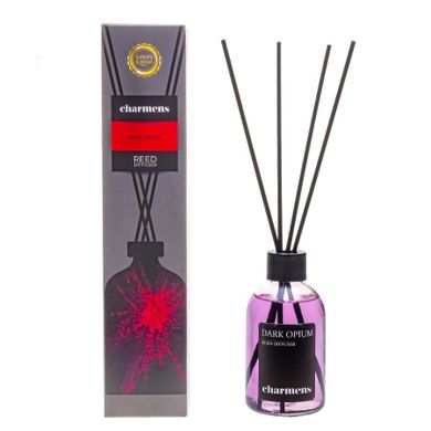 Charmens, Luxury Edition Reed Diffuser, patyczki zapachowe, Dark Opium, 110 ml