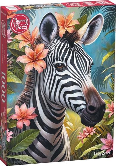 Cherrypazzi, Lady Zebra, puzzle, 1000 elementów