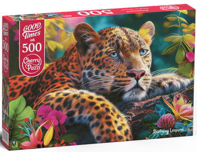 Cherrypazzi, Reclining Leopard, puzzle, 500 elementów