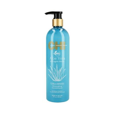 CHI, Aloe Vera, wzmacniająca odżywka z aloesem do włosów kręconych, 739 ml
