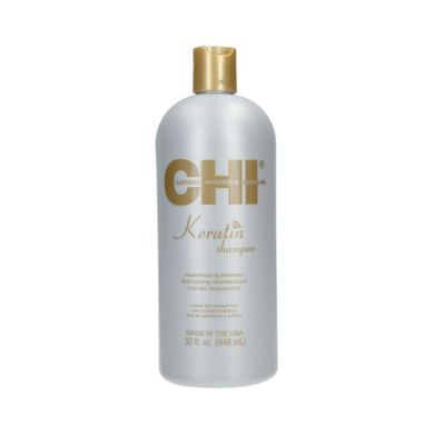 CHI, Keratin, szampon odbudowujący z keratyną, 946 ml
