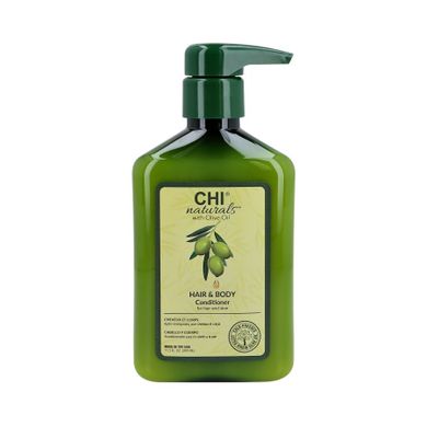 CHI, Naturals Olive Organics, wielozadaniowa odżywka do włosów i ciała, 340 ml
