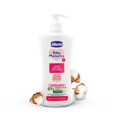 Chicco, Baby Moments, lekki balsam do ciała, 500 ml