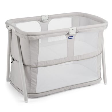 Chicco, Lullago Zip, łóżeczko niemowlęce, Light Grey