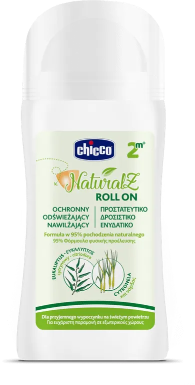 Chicco, Natural Z, roll-on, balsam ochronny, 60 ml, 2m+