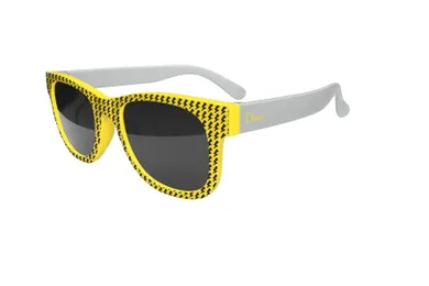 Chicco, okulary przeciwsłoneczne, żółty, szary, 24m+